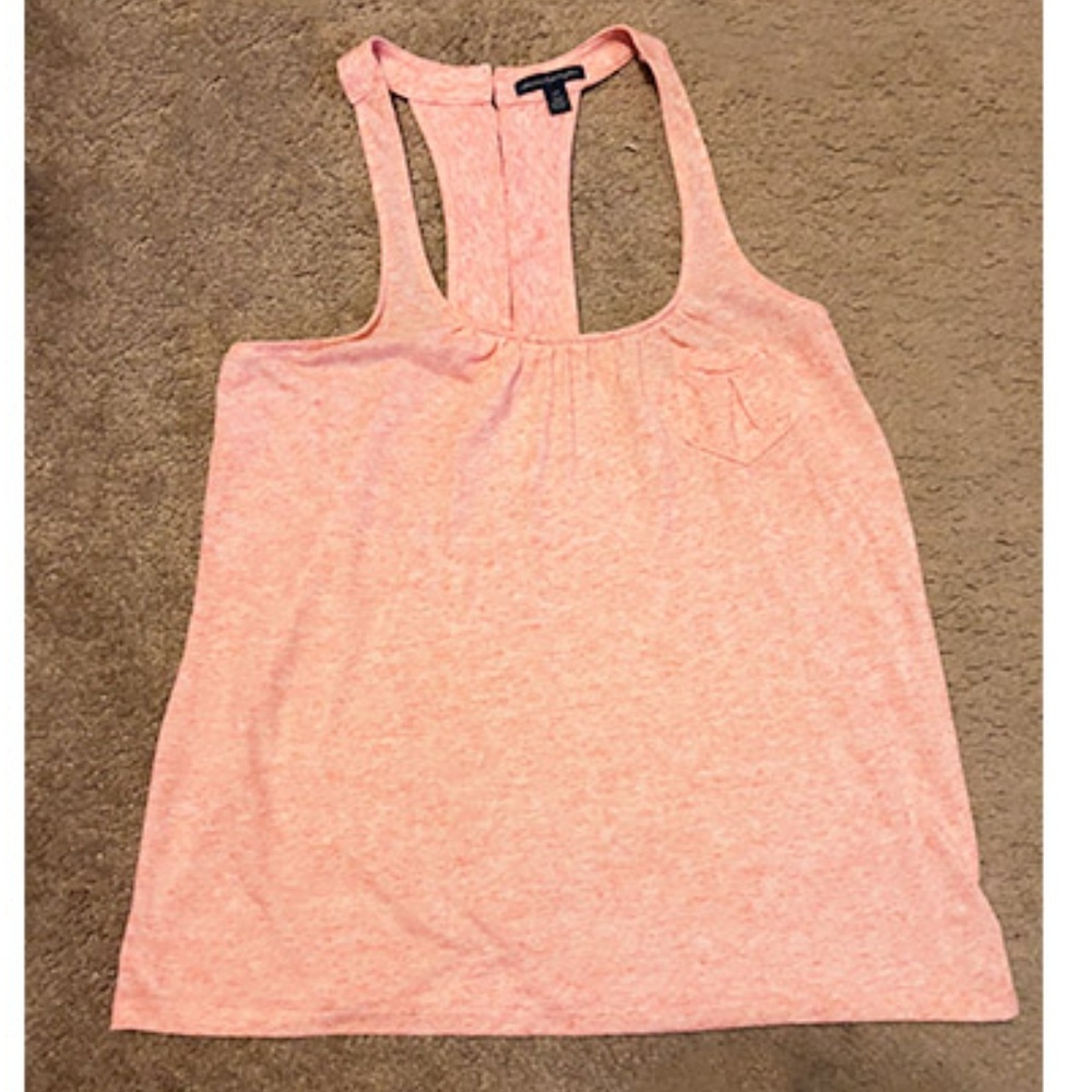 Coral Pink Racerback Tank Top - American Eagle